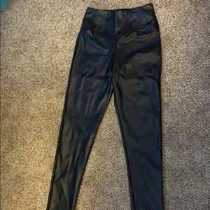 Black Leather Pants/leggings